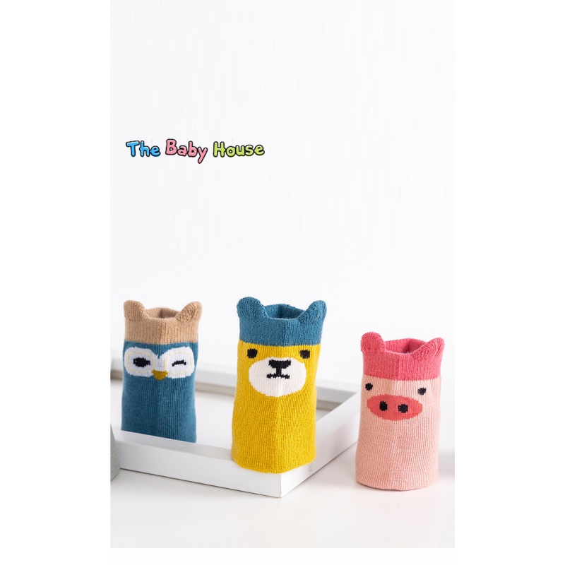 Vớ Dài Trẻ Em  𝐅𝐑𝐄𝐄𝐒𝐇𝐈𝐏 Tất Cotton Họa Tiết Hoạt Hình Siêu Dễ Thương Cho Bé