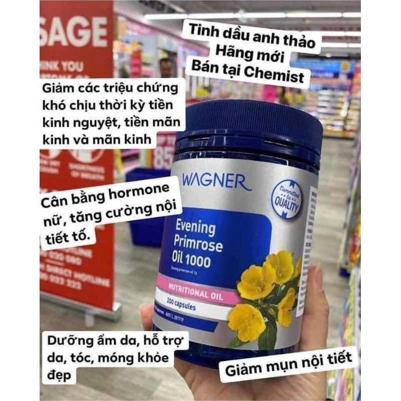 Viên uống tinh dầu hoa anh thảo | Thế Giới Skin Care