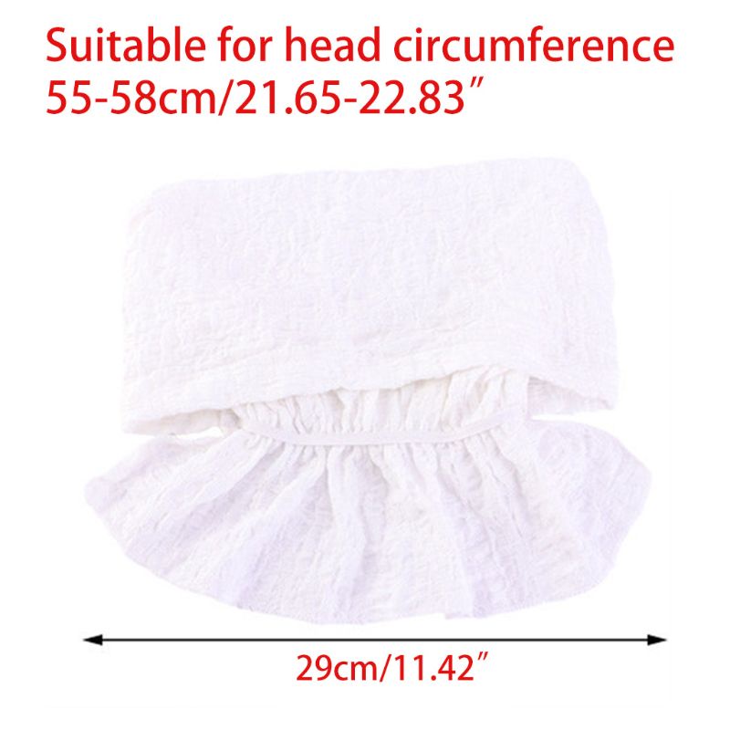 Mũ Trùm Đầu Kiêm Khăn Choàng Cổ Xếp Ly Nếp Nhăn Co Giãn Màu Sắc Tươi Sáng Cho Nữ