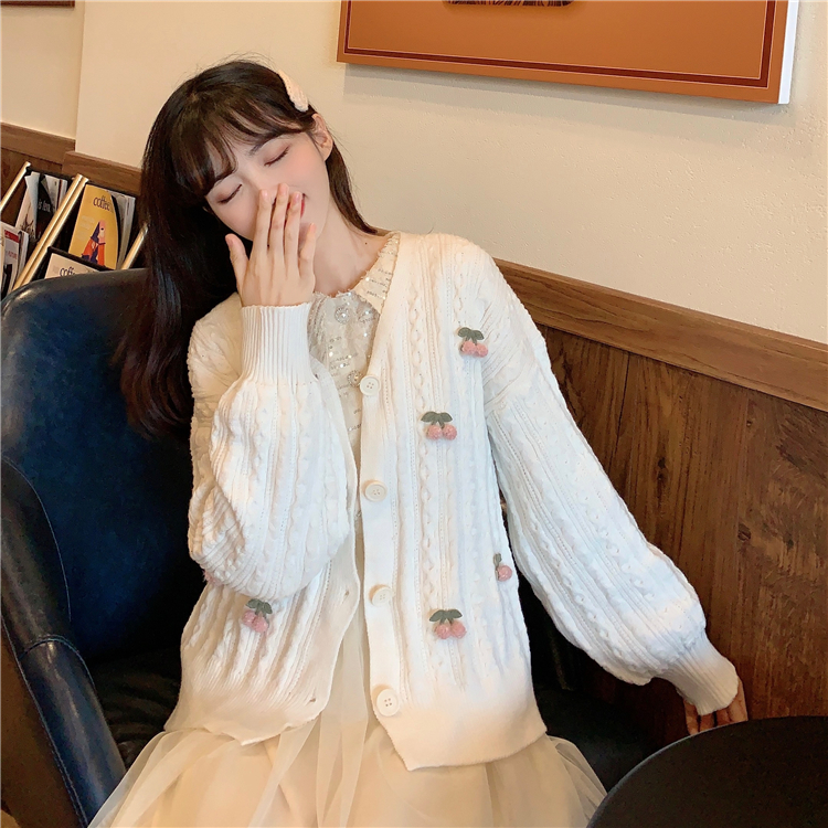 Áo Khoác Len Cardigan Dáng Rộng Dễ Thương Phong Cách Hàn Quốc Thời Trang Xuân Thu | BigBuy360 - bigbuy360.vn