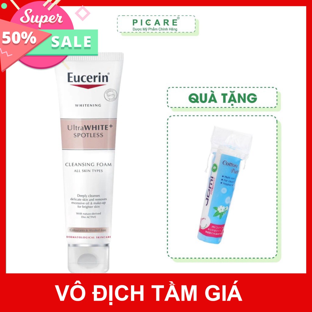 [CHÍNH HÃNG] Sữa rửa mặt trắng da Eucerin Ultrawhite+ Spotless Cleansing Foam 150ml - 63470