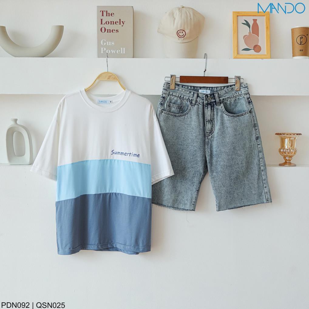 [New] Áo Phông Summer Time Nam 3 Màu Phong Cách Hàn Quốc Thời Trang Nam ManDo - PDN092  ༷