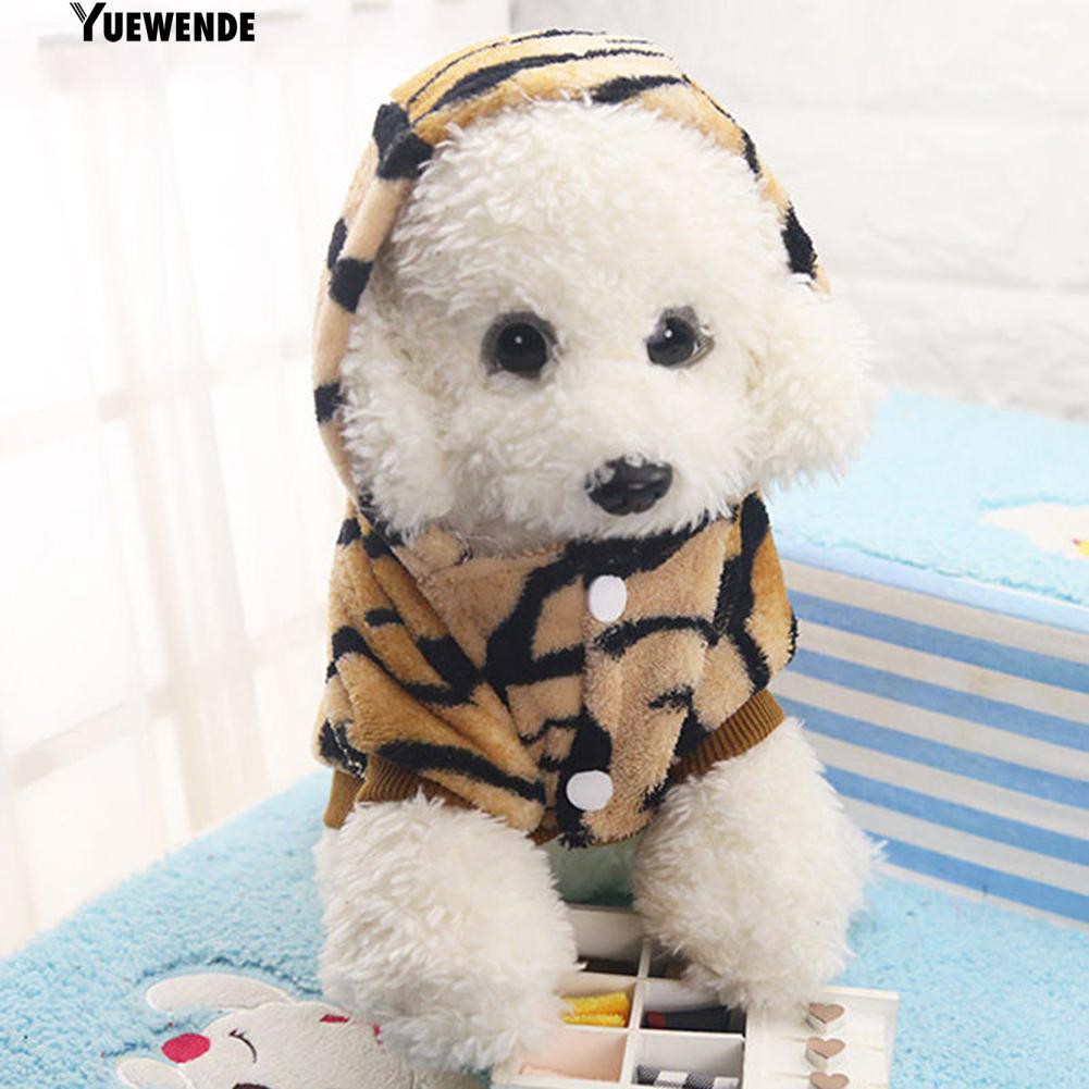 Áo khoác hoodie họa tiết kẻ sọc cho thú cưng