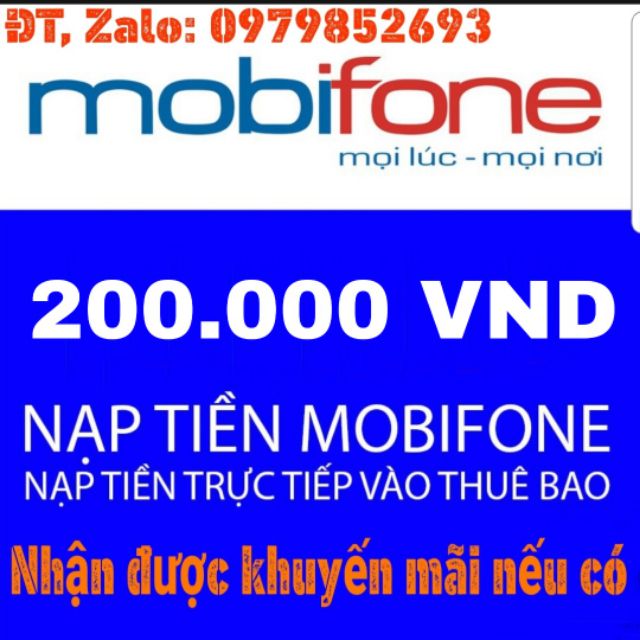 THẺ CÀO MOBIFONE 200.000 VND