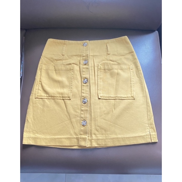 Chân váy Jean Blashe cạp cao dáng chữ A VNXK