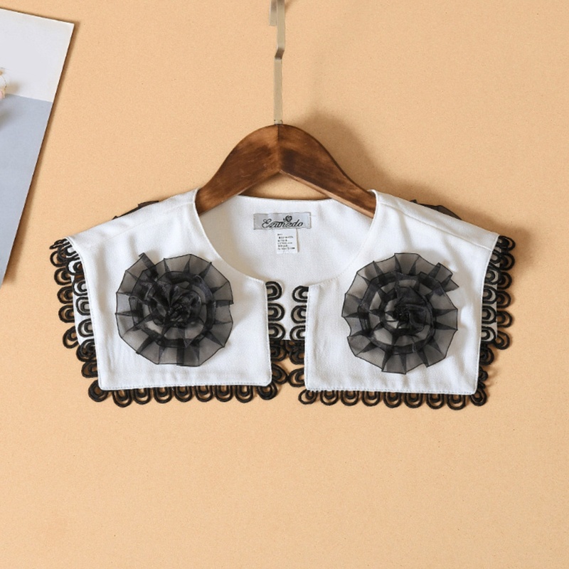 Khăn Choàng Ren Hoa Thiết Kế Mở Thanh Lịch Cho Nữ