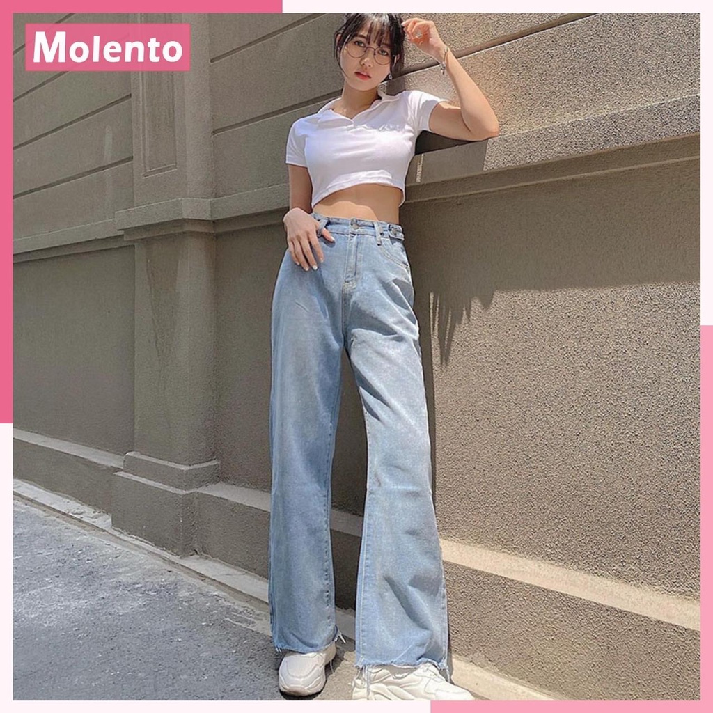 Áo Croptop Nữ Tay Ngắn Phông Cổ Bẻ Sơ Mi Polo Thun Cotton Crt Kiểu Ôm Body Ulzzang Phong Cách Hàn Quốc MOLENTO M16