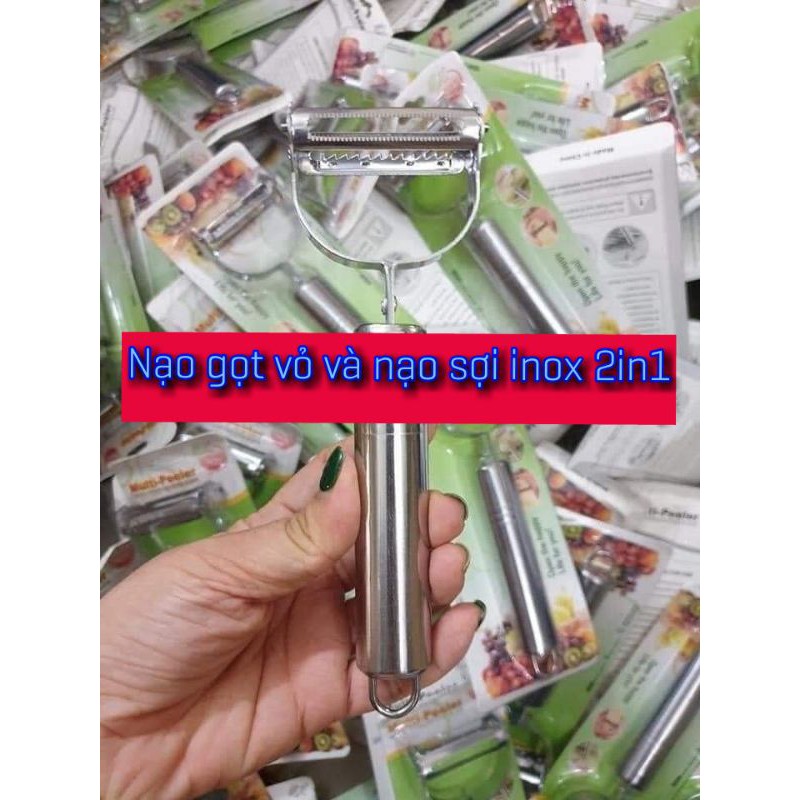 Nạo sợi gọt vỏ inox đa năng