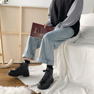 GIÀY BOOTS DA NỮ CAO CỔ ĐẾ 5P