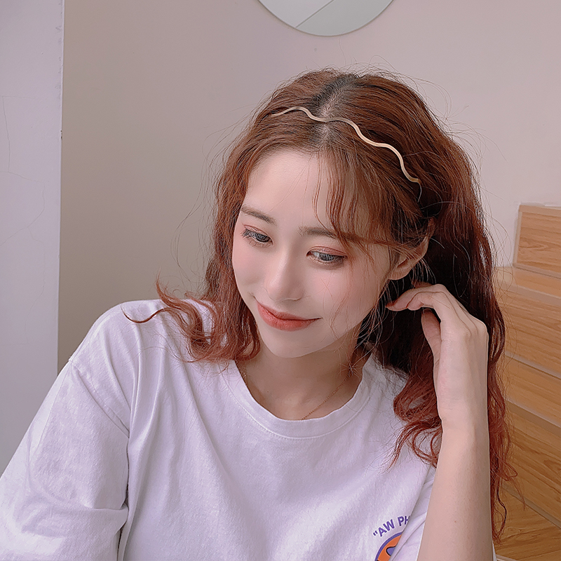 Cài tóc kim loại kiểu gợn sóng thời trang