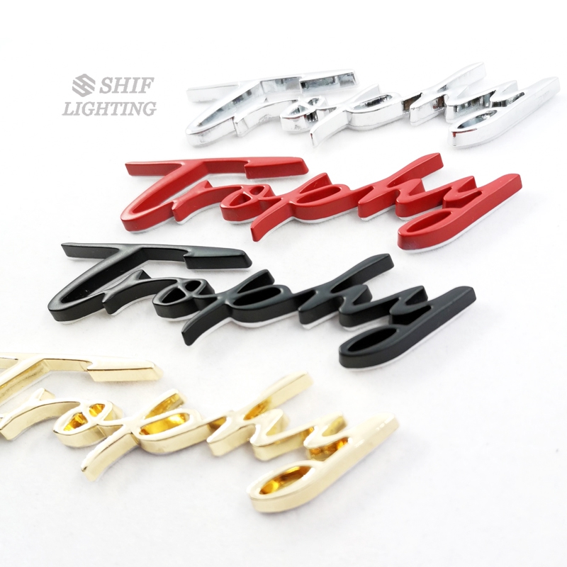 Miếng dán kim loại chữ Trophy dùng để trang trí cho xe hơi MG