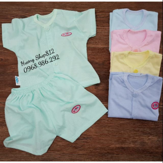 Bộ quần áo cotton cộc tay baby borm mềm mại cho bé/nhiều màu