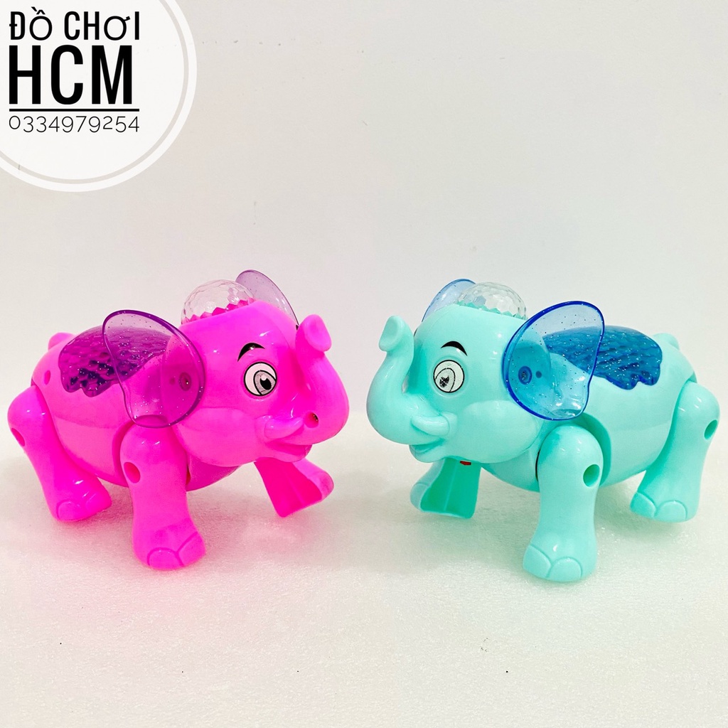 Đồ chơi voi chạy pin có dây cho bé dắt đi dạo nhìn rất cưng giúp bé phát triển khả năng tư duy