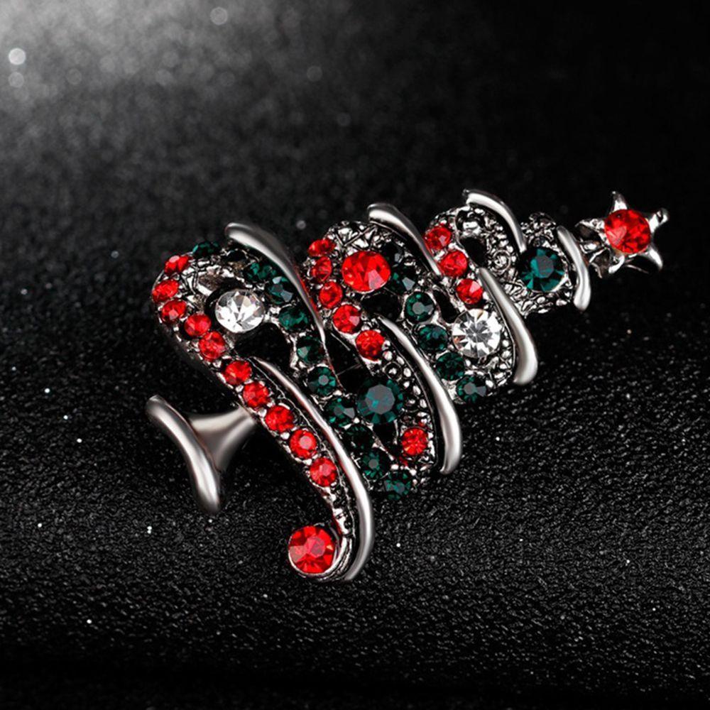 Trâm Cài Áo Hình Cây Thông Giáng Sinh Nhiều Màu Sang Trọng