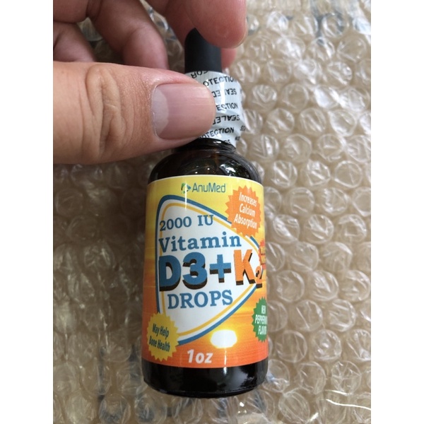 1oz Anumed 2000 iu Vitamin d3 +k2 Drops