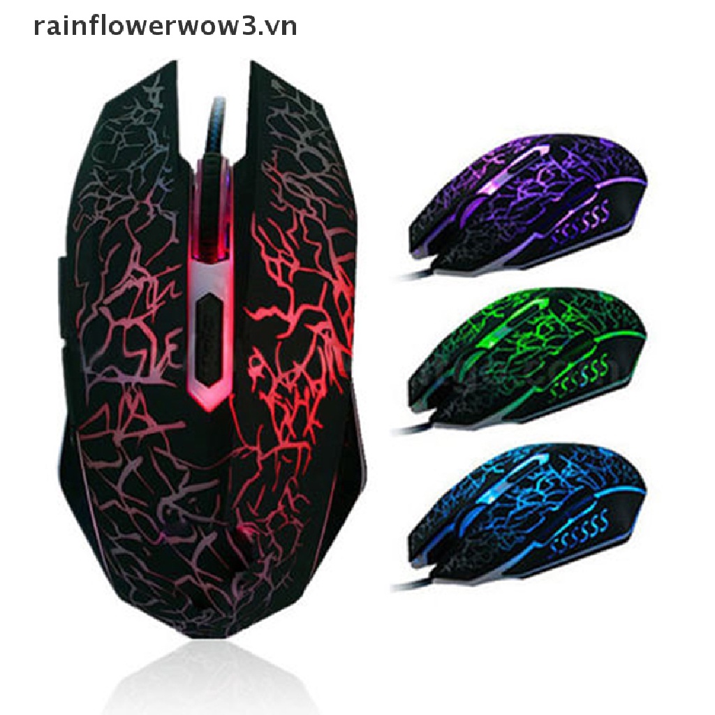 Chuột Gaming 4000 DPI 6 LED, TíCh HợP ĐèN LED