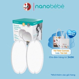 Miếng lót thấm sữa 60 miếng ngày và đêm Nanobebe thấm sữa không xô lệch, siêu mềm, chống tràn - KONNI39