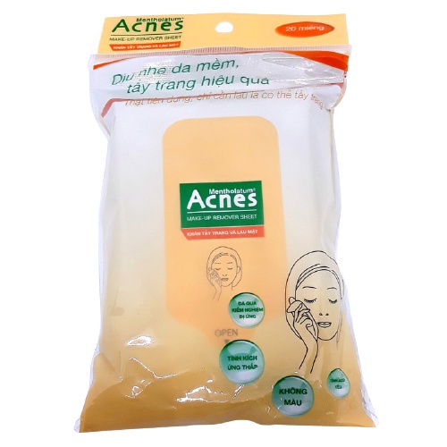 Khăn tẩy trang ACNES (20 Miếng/1 gói) - Có sẵn - khăn ướt Make-up Remover Sheet