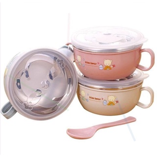 Bộ bát kèm thìa inox cho bé