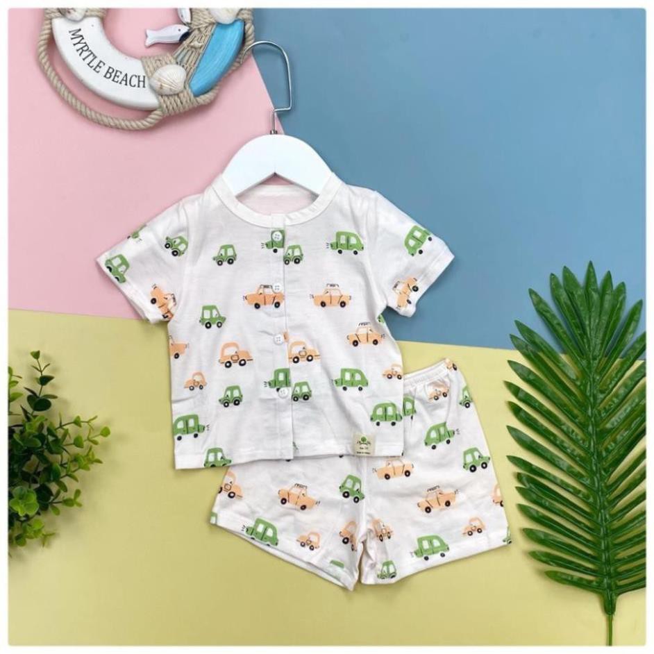 Bộ sơ sinh cotton côc tay cài cúc bé trai size 3-18M, cho bạn từ 4-10kg.  mỏng, nhẹ, dễ mặc, thấm hút tốt