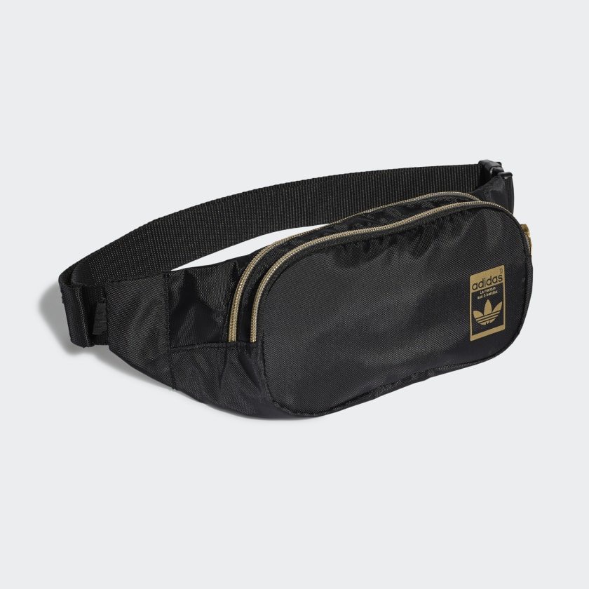 Túi Waistbag Adidas màu Đen Gold GF3200