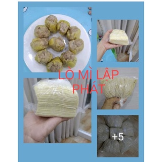 [COMBO siêu tiết kiệm] 10 vắt mì trứng tươi + 1 kg hoành thánh tươi/ sủi cảo .