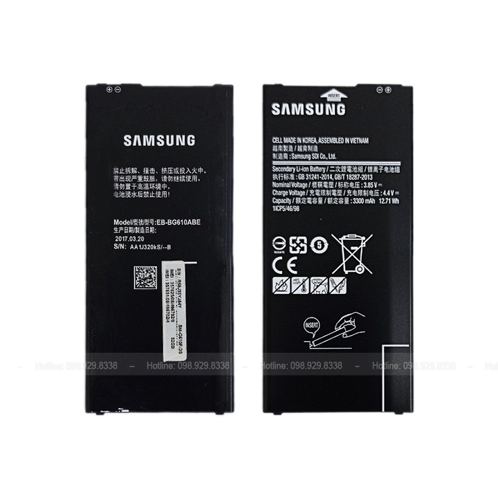 Pin Samsung Galaxy J7 Prime / G610 / J4 Plus / J6 Plus Zin Bóc Máy