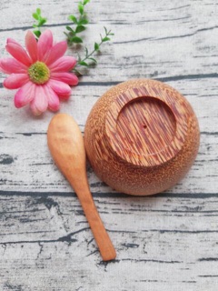 Combo Bát thìa gỗ dừa dành cho bé an toàn