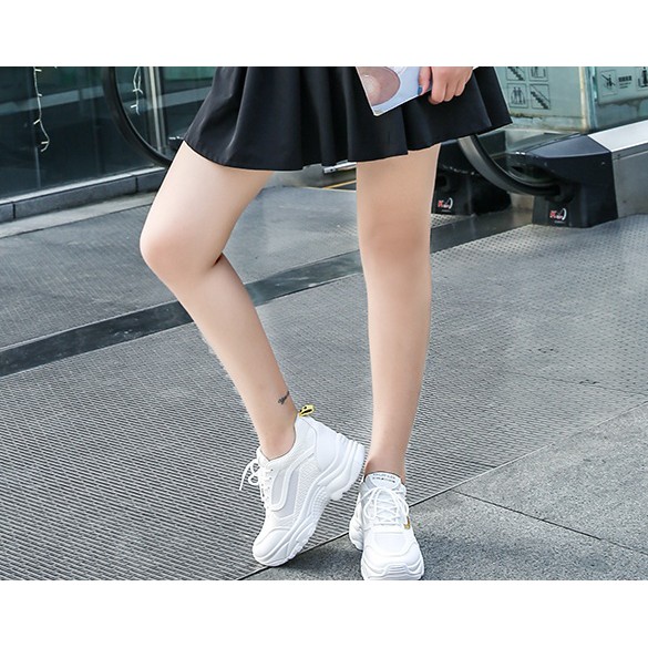 Giày thể thao độn đế vạch sóng đế 6 cm D293350 kẻ vạch nhũ siêu xinh siêu thoáng mã hot (Video thật) | BigBuy360 - bigbuy360.vn