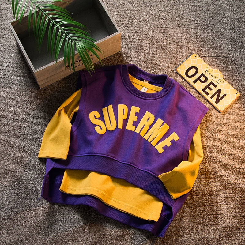 Set Đồ Thiết Kế Mới Thời Trang Mùa Xuân Thu Theo Phong Cách Hàn Quốc Cho Bé Trai