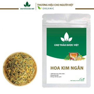 Hoa kim ngân khô, vàng, đẹp 100g ( Trà kim ngân hoa sấy khô ) - Chợ Thảo Dược Việt