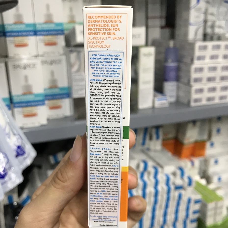 Kem Chống Nắng La Roche Posay Anthelios XL Dry Touch Gel-Cream SPF 50+