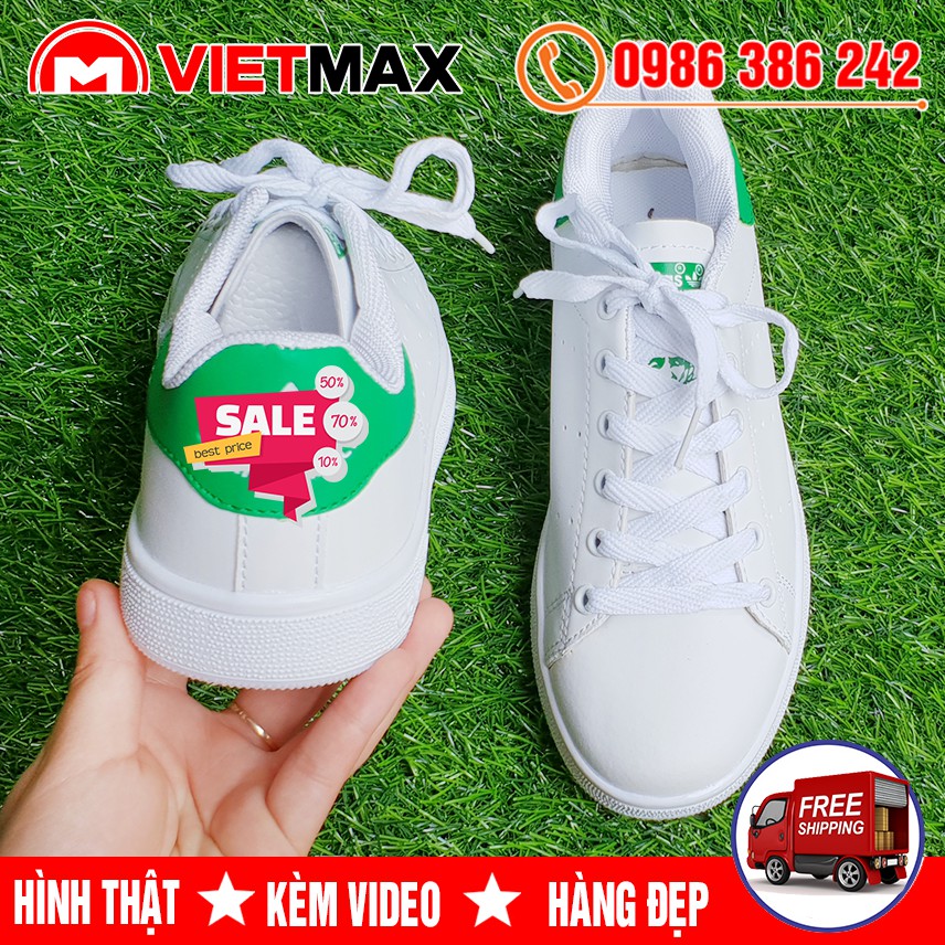 🔥 Giày Thể Thao Stan Smith Trắng Gót Xanh Lá Hàng Chất Lượng (SALE)