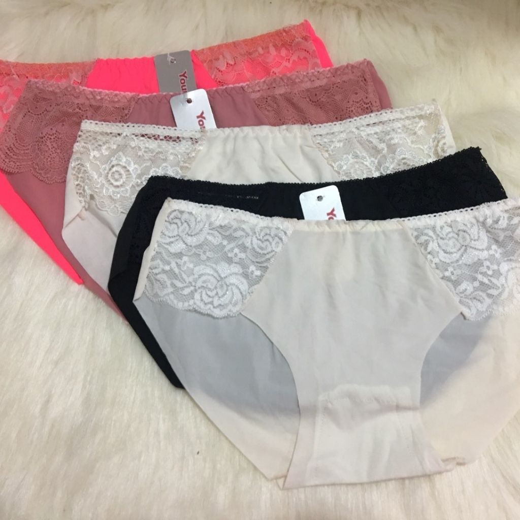 Quần Lót Nữ Ren Hông Nhiều Màu Sắc Xinh Xắn Free Size (40-55kg)
