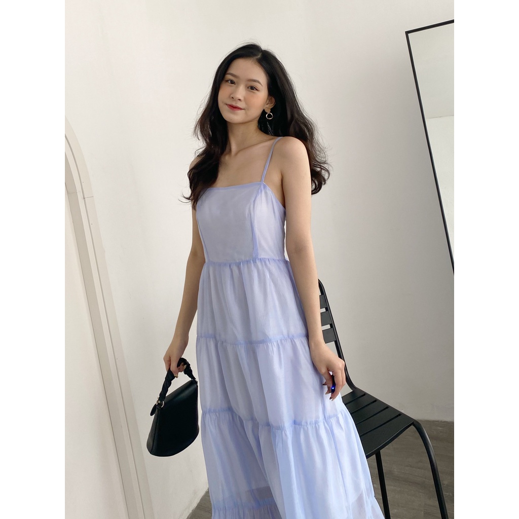 YU CHERRY | Đầm nữ hai dây nhiều tầng hai lớp Mina Cami Dress YD146
