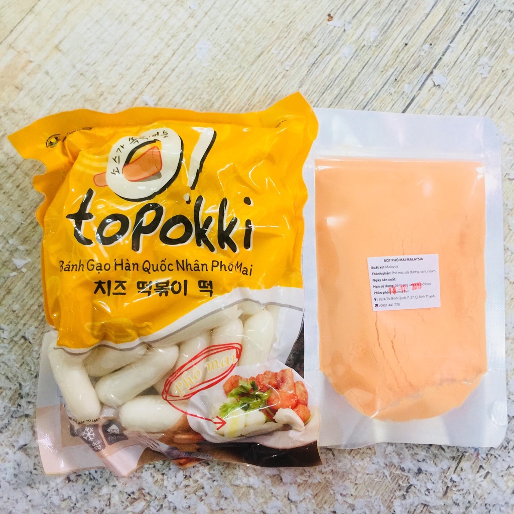 TOKBOKKI NHÂN PHÔ MAI 500gr - Bánh Gạo Cay Hàn Quốc Nhân Phomai (chỉ ship HN) | BigBuy360 - bigbuy360.vn