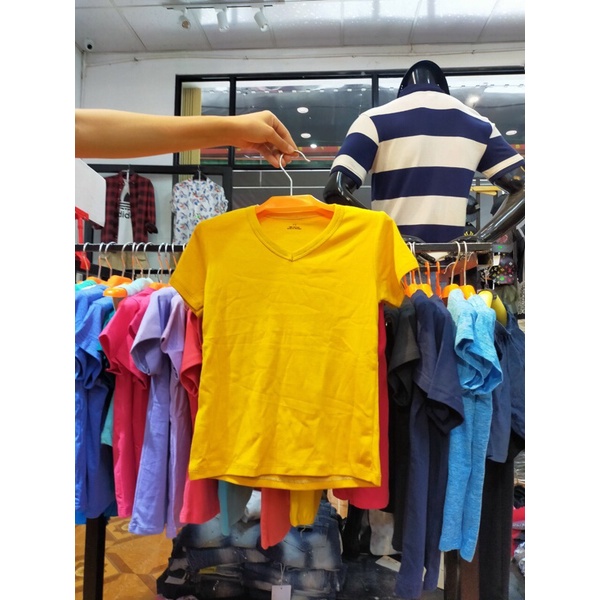 Áo phông trơn cotton dệt may Hà Nội cho bé trai bé gái, hàng lố, áo chục, cotton mát