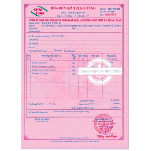 Calcium Osteocare Liquid 200ml Anh