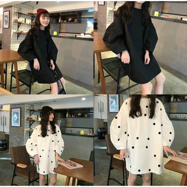 Váy ulzzang tay phồng ( order)