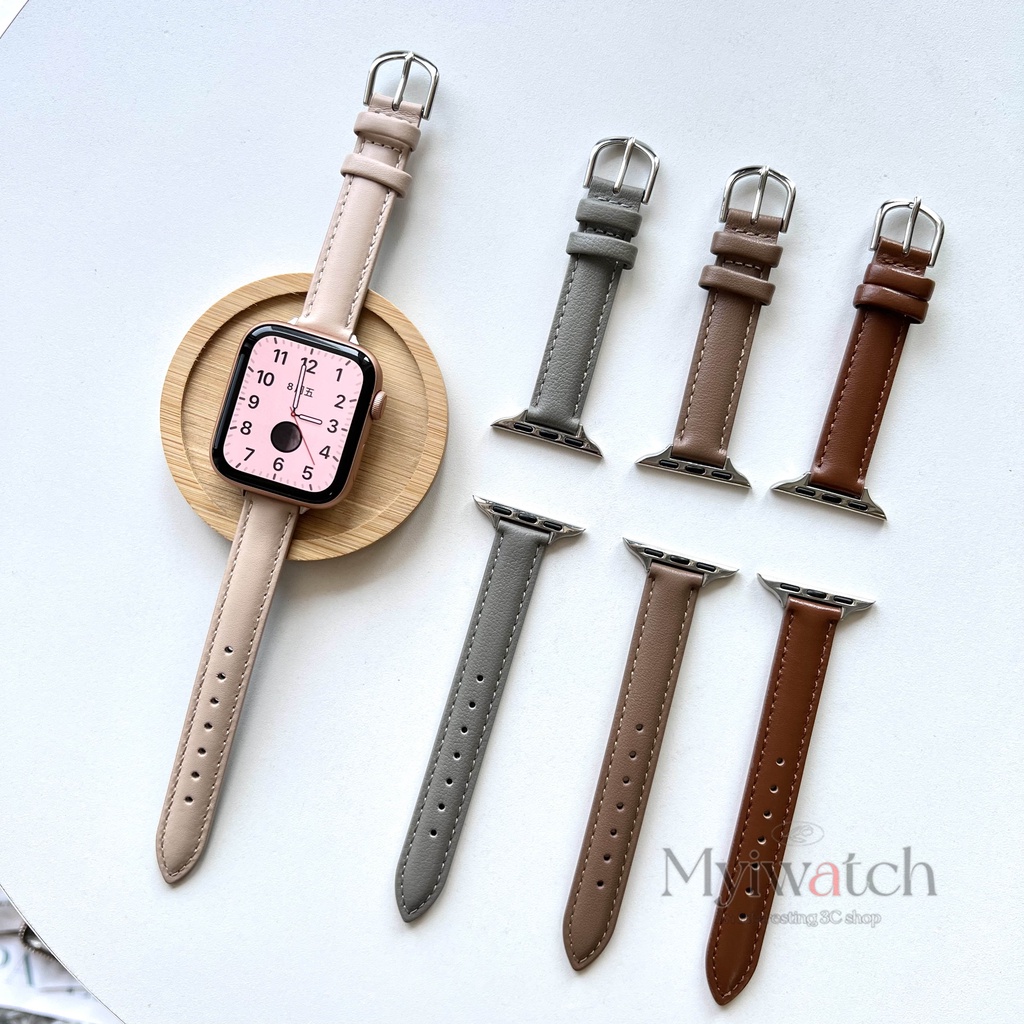 Dây Đeo Bằng Da Dành Cho Đồng Hồ Apple Watch serise7 6 SE 5 4 3 2 iwatch 41mm 45mm 40mm 42mm 38mm 44mm