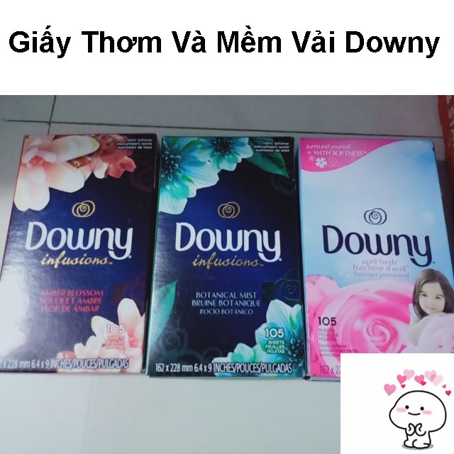 Giấy thơm quần áo Downy[ tách lẻ 10-20 tờ] giá tốt