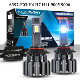 Đèn pha led siêu sáng novsight h4 h11 h7 9005 9006 ánh sáng trắng 80w 14400lm 6000k ~ 6500k chất lượng cao