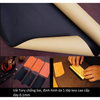 Vải TORY định hình, chống bai da cao cấp - nguyên liệu phụ kiện đồ da handmade