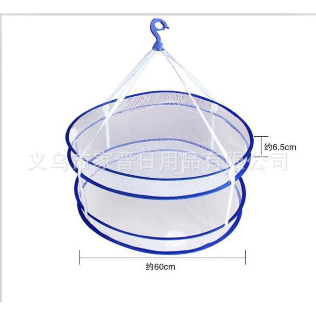 Túi Lưới Phơi Đồ 2 Tầng Gấp Gọn Tiện Dụng