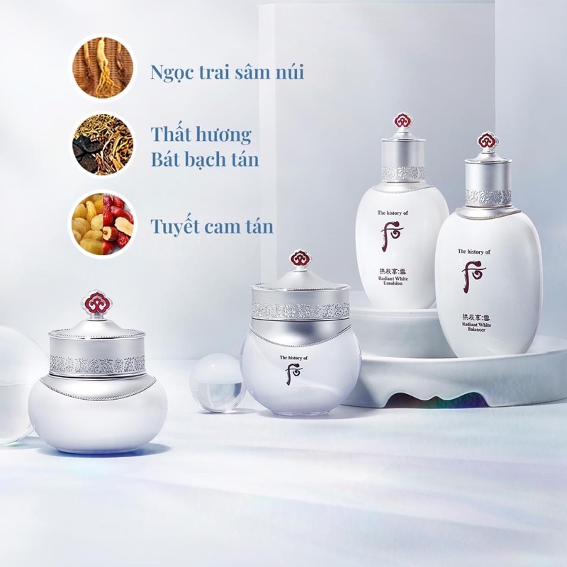 - Kem dưỡng trắng da Whoo
