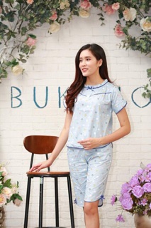Bộ mặc nhà thô lụa
