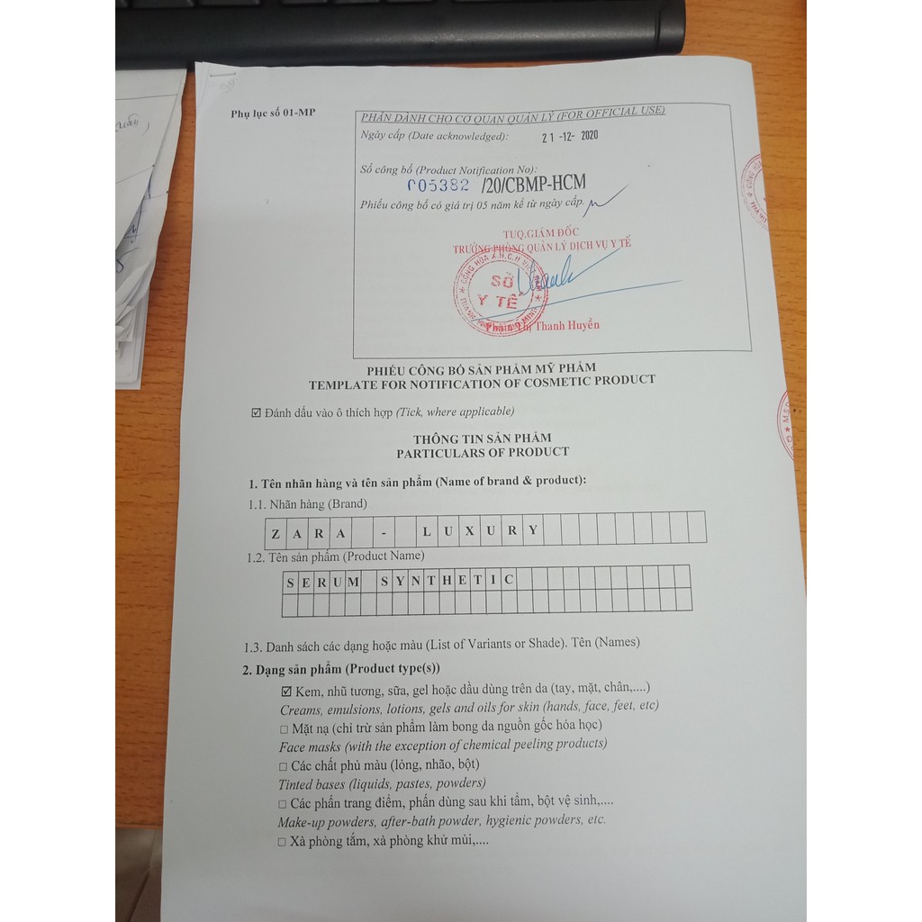 Serum Synthetic Luxury Zara chống lão hóa chính hãng