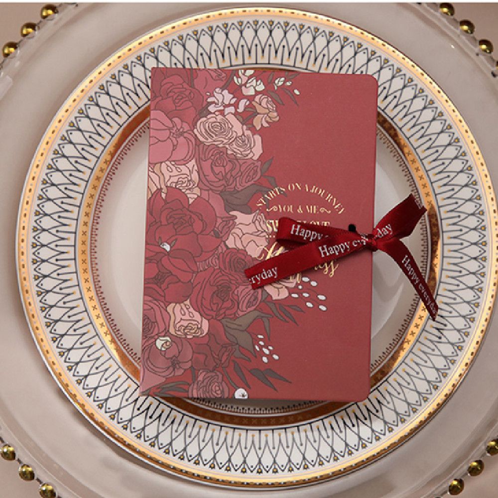 Set 5 hộp đóng gói kẹo hoa bằng giấy Kraft với ruy băng thiết kế sáng tạo thiết kế sáng tạo làm thủ công cho đám cưới