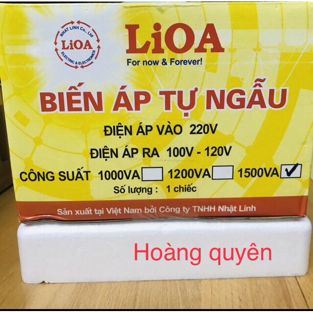 Ổ biến áp tự ngẫu 220v sang 100-110 vôn 1500w