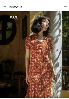 [JODE] Váy xếp bèo cổ voan tơ